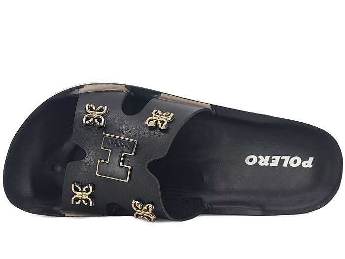 Polero Zenne 35150 Kutulu Günlük Terlik Siyah - Polero (1)