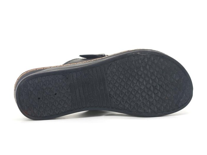 Polero Zenne 47647 Tek Toka Geçmeli Kutulu Günlük Terlik Siyah - 3