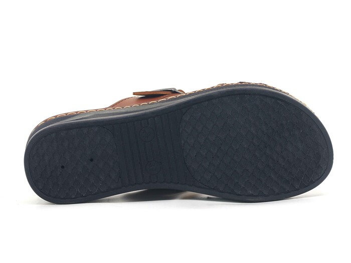 Polero Zenne 47647 Tek Toka Geçmeli Kutulu Günlük Terlik Taba - 3