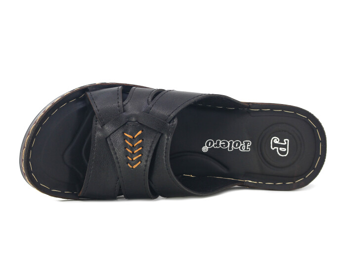 Polero Zenne 47673 Kutulu Günlük Terlik Siyah - Polero (1)