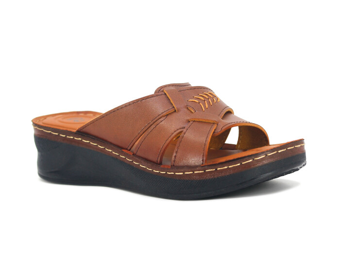 Polero Zenne 47673 Kutulu Günlük Terlik Taba - Polero