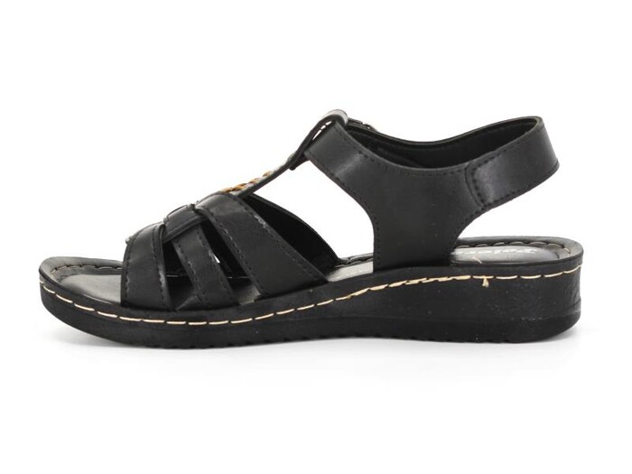 Polero Zenne 58412 Kutulu Sandalet Siyah - Polero (1)