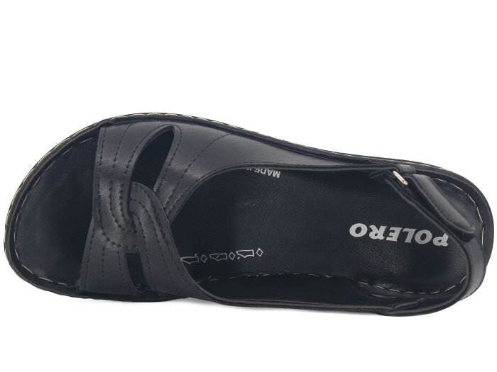 Polero Zenne 59528 Kutulu Sandalet Siyah - Polero (1)