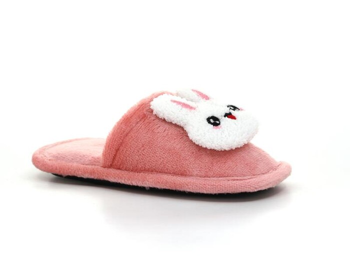 Polex Filet Batı Hayvanlı Kafalı Ev Terliği Tavşanlı Pudra - Polex