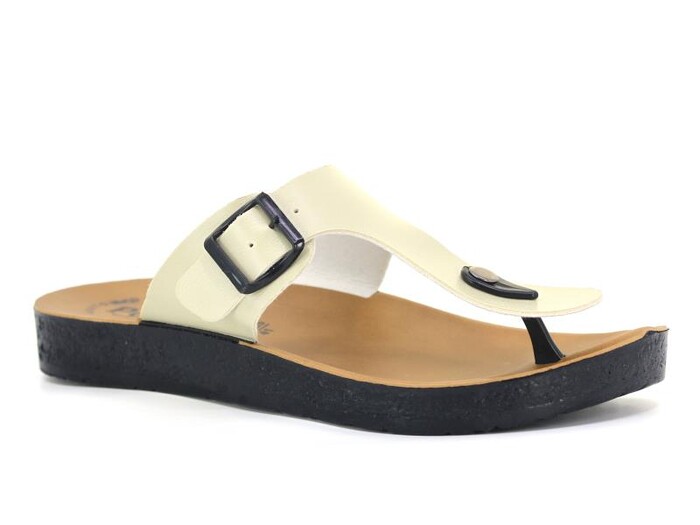 Polex Merdane 10026 Birken Klasik Parmak Arası Terlik Bej - Polex