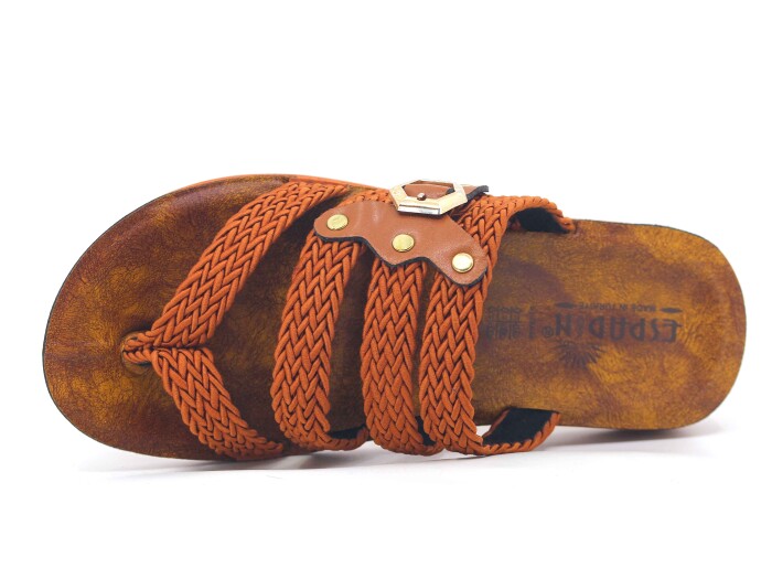 Espadin Merdane 1112 Örgülü Baş Parmak Arası Terlik Taba - Espadin (1)
