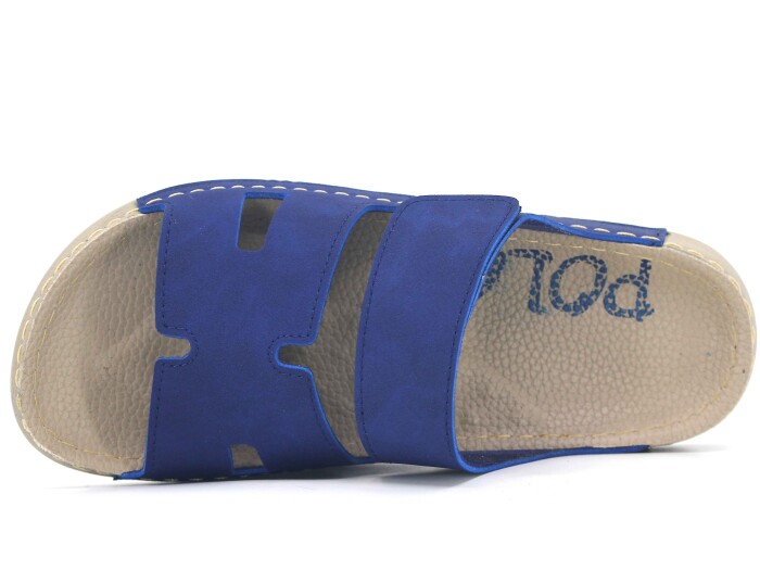 Polex Merdane 20003 Cırtlı Helmes Spor Taban Günlük Terlik Lacivert - 2