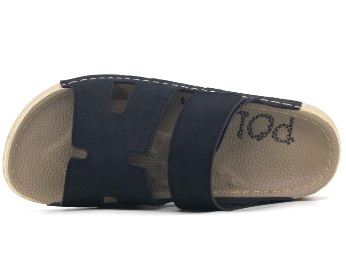 Polex Merdane 20003 Cırtlı Helmes Spor Taban Günlük Terlik Siyah - 2