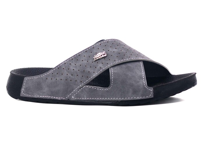 Aris Merdane 20005 Çapraz Lazerli Spor Taban Kutulu Günlük Terlik Gri - Aris