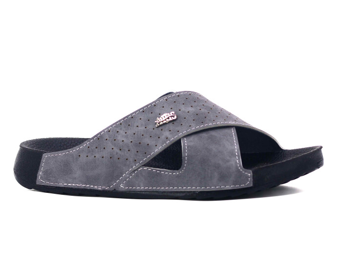 Aris Merdane 20005 Çapraz Lazerli Spor Taban Kutulu Günlük Terlik Gri - Aris