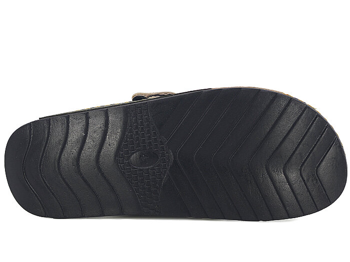 Polex Merdane 20008 Çapraz Cırtlı Monta Günlük Terlik Bej - Haki - 3