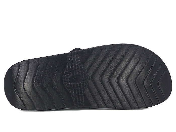 Polex Merdane 20008 Çapraz Cırtlı Monta Günlük Terlik Siyah - 3