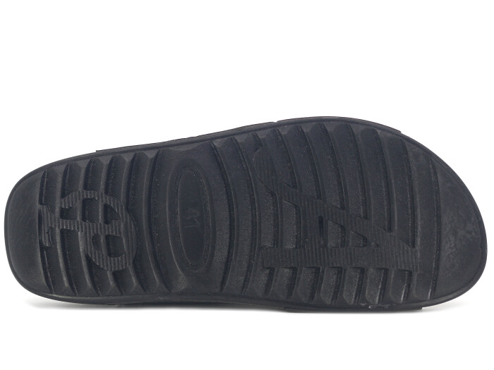 Polex Merdane 20059 Çapraz Cırtlı Tokalı Spor Taban Günlük Terlik Siyah - 3