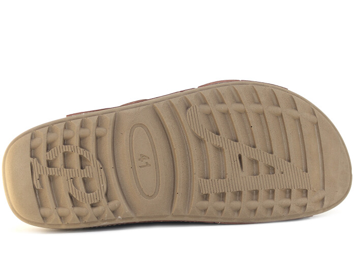 Polex Merdane 20059 Çapraz Cırtlı Tokalı Spor Taban Günlük Terlik Vizon - 3