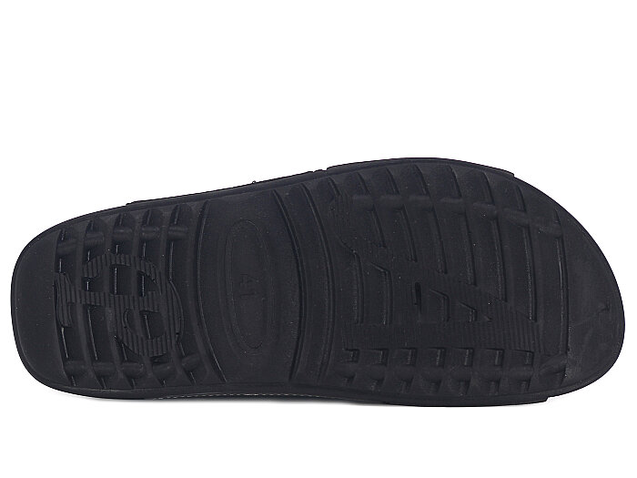 Polex Merdane 20061 Çapraz Çifter Bant Geçmeli Cırtlı Monta Günlük Terlik Siyah - Gri - 3