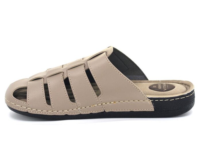 Polex Merdane 954-2 Baron Kapalı Günlük Terlik Vizon - Polex (1)