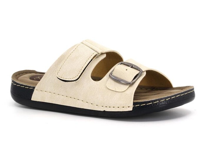 Polex Merdane 955-2 Lord Poşetli Günlük Terlik Bej - Polex