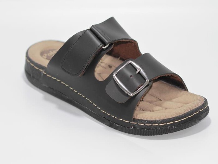 Polex Merdane 955-2 Lord Poşetli Günlük Terlik Siyah - 1