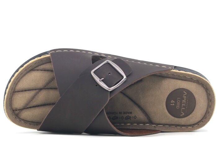 Polex Merdane 955-3 Lord Poşetli Günlük Terlik Kahve - Polex (1)