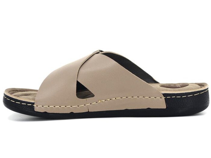 Polex Merdane 955-3 Lord Poşetli Günlük Terlik Vizon - Polex (1)