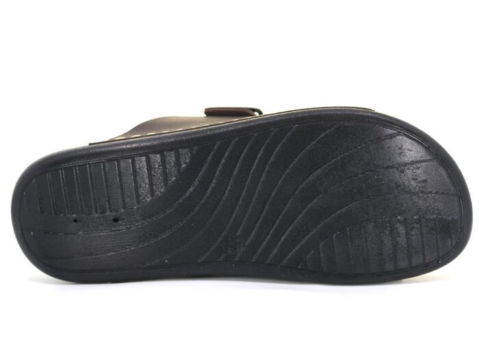 Polex Merdane 955-4 Lord Çift Toka Monta Poşetli Günlük Terlik Kahve - 6