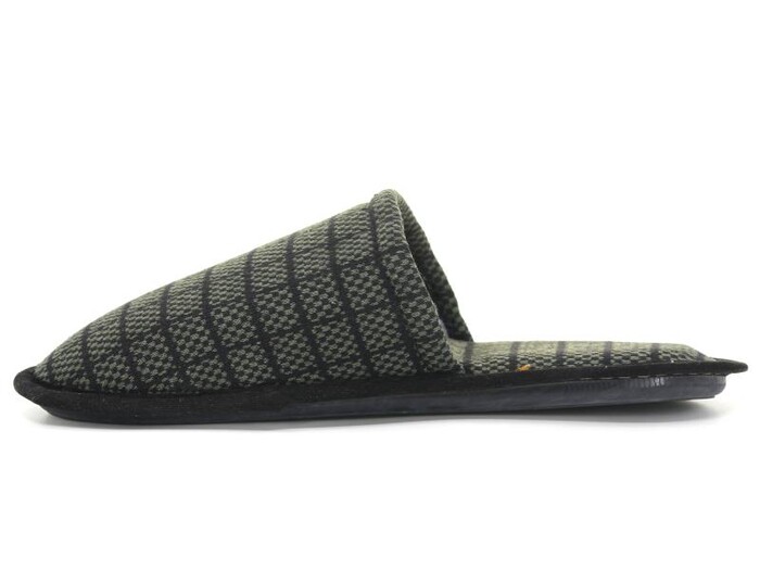 Auris Merdane Kumaş Nakışlı (41-45) Çanak Terlik Ekose Haki - Auris (1)