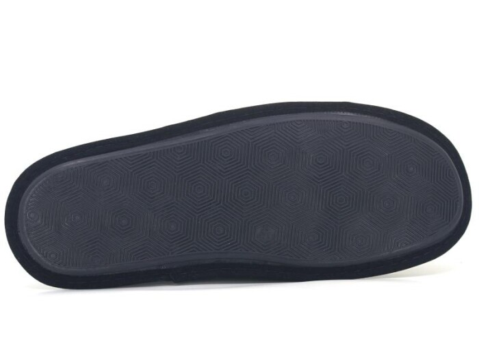 Auris Merdane Kumaş Nakışlı (41-45) Çanak Terlik Ekose Lacivert - 3