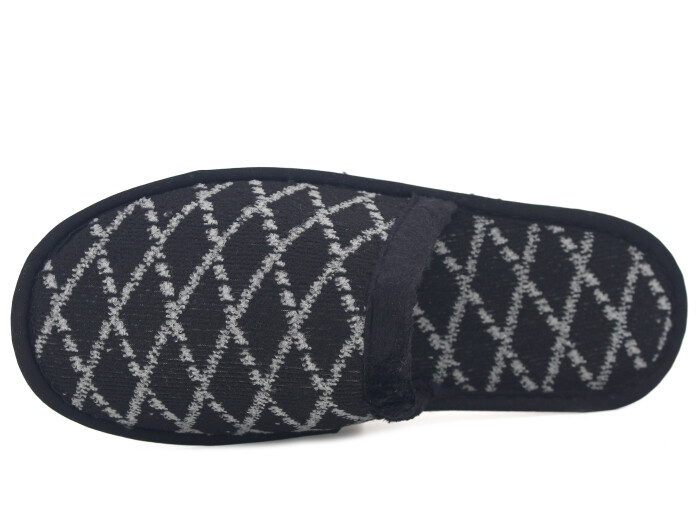 Auris Merdane HSN Çanak Terlik Desenli Siyah - Auris (1)