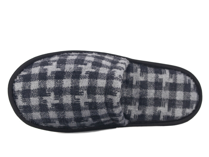 Auris Merdane HSN Çanak Terlik Ekose Gri - Auris (1)