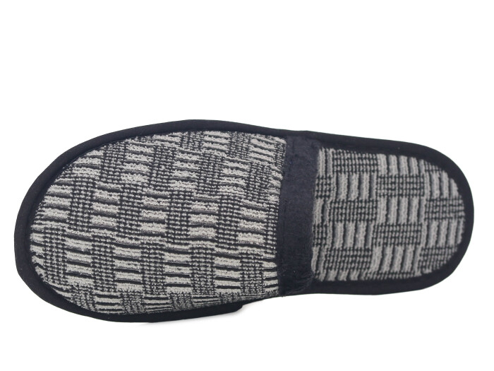 Auris Merdane HSN Çanak Terlik Gri - Siyah - Auris (1)