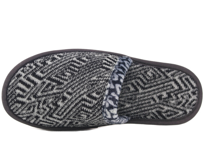 Auris Merdane HSN Çanak Terlik Zigzag Siyah - 2
