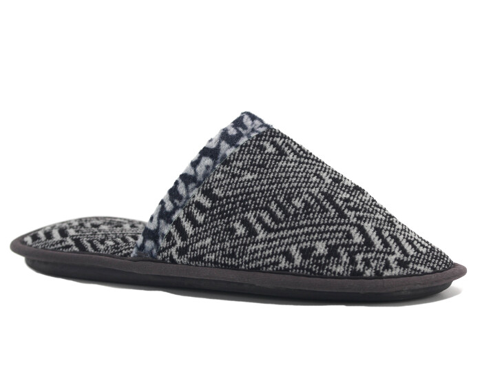Auris Merdane HSN Çanak Terlik Zigzag Siyah 