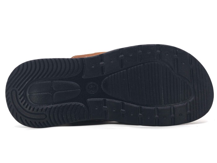 Polex Merdane M-2006 Çift Cırtlı Delikli Sport Monta Poşetli Günlük Terlik Taba - 3