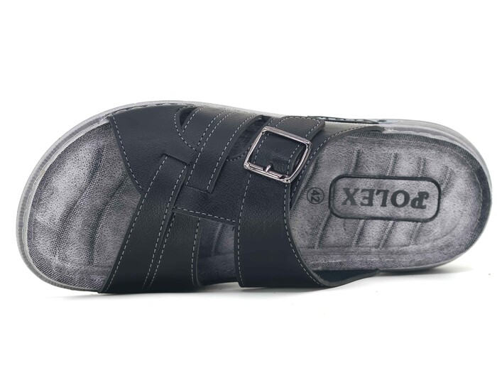 Polex Merdane M226-0108 Geçmeli Tokalı Günlük Terlik Siyah - Polex (1)