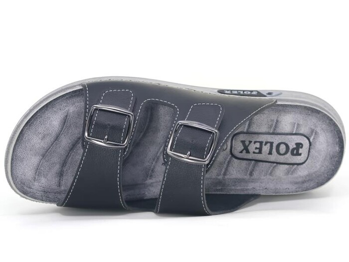 Polex Merdane M226-0115 Çift Toka Monta Günlük Terlik Siyah