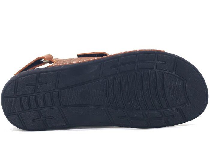 Polex Merdane M244-0201 Çift Bant Cırtlı Monta Sandalet Camel - 3