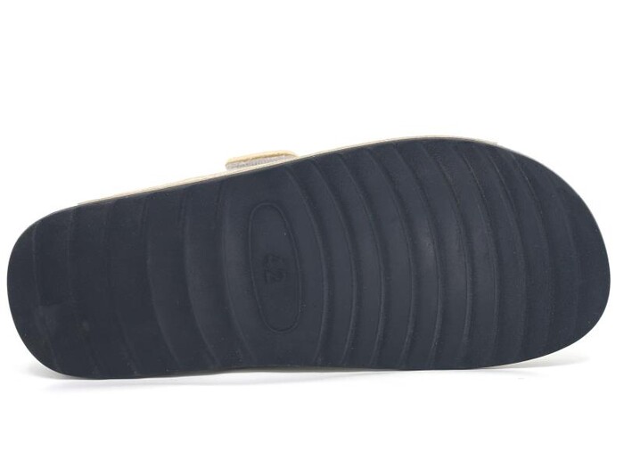 Polex Merdane M246-0106 Çift Bant Cırtlı Günlük Terlik Bej - 3