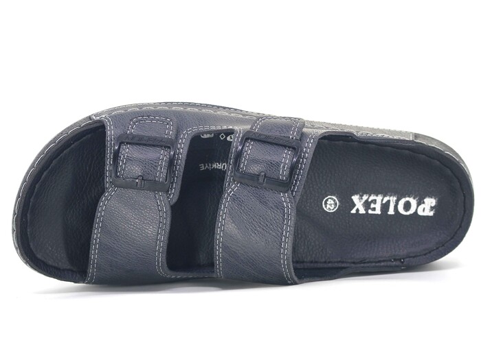 Polex Merdane M246-0108 Çift Toka Monta Günlük Terlik Gri - Polex (1)