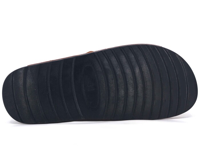 Polex Merdane M246-0110 Çapraz Lazerli Cırtlı Monta Günlük Terlik Camel - 3