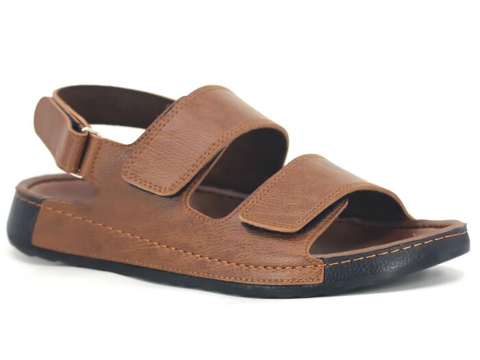 Polex Merdane M246-0201 Çift Cırtlı Monta Sandalet Camel 