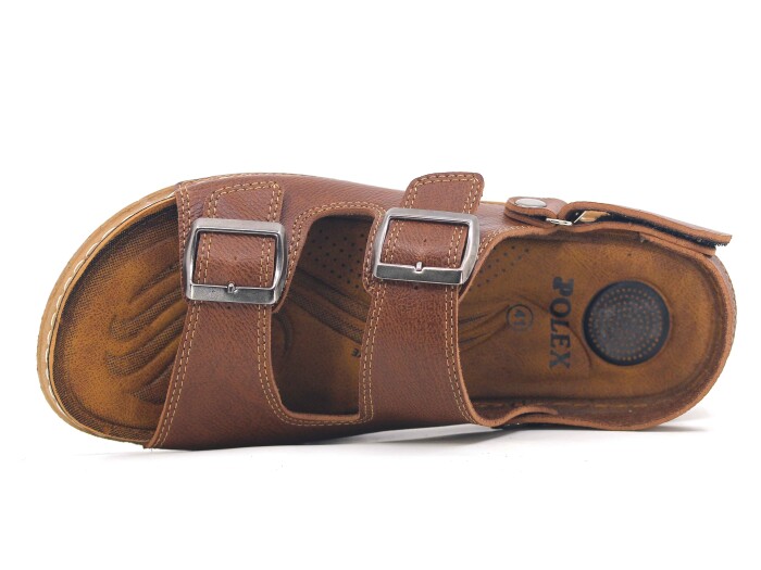 Polex Merdane M244- Çift Toka Monta Sandalet Camel - Polex (1)
