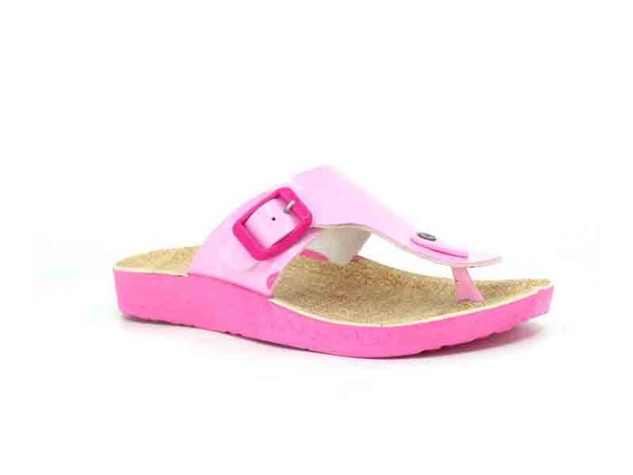 Polex Patik 1201 Birken Klasik Tek Toka Parmak Arası Terlik Pembe Rugan - Polex
