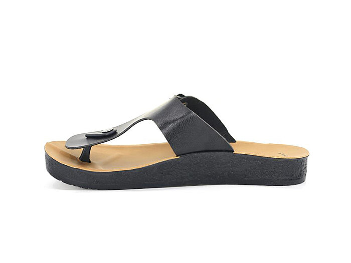 Polex Patik 1201 Birken Klasik Tek Toka Parmak Arası Terlik Siyah - Polex (1)