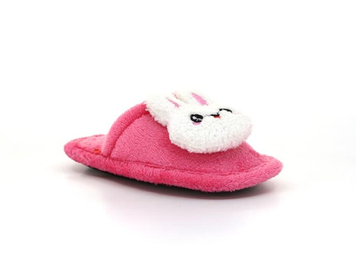 Polex Patik Batı Hayvanlı Kafalı Ev Terliği Tavşanlı Fuşya - 1