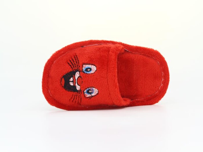 Polex Patik Batı Hayvanlı Nakışlı Ev Terliği Tavşanlı Kırmızı - Polex (1)