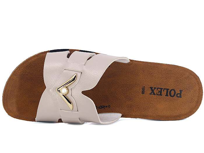 Polex Zenne 1052 V Toka Hrms Cilt Günlük Terlik Bej - Polex (1)