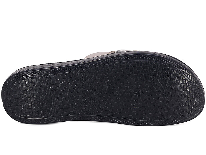 Polex Zenne 1052 V Toka Hrms Cilt Günlük Terlik Bej - Siyah Leopar - 3