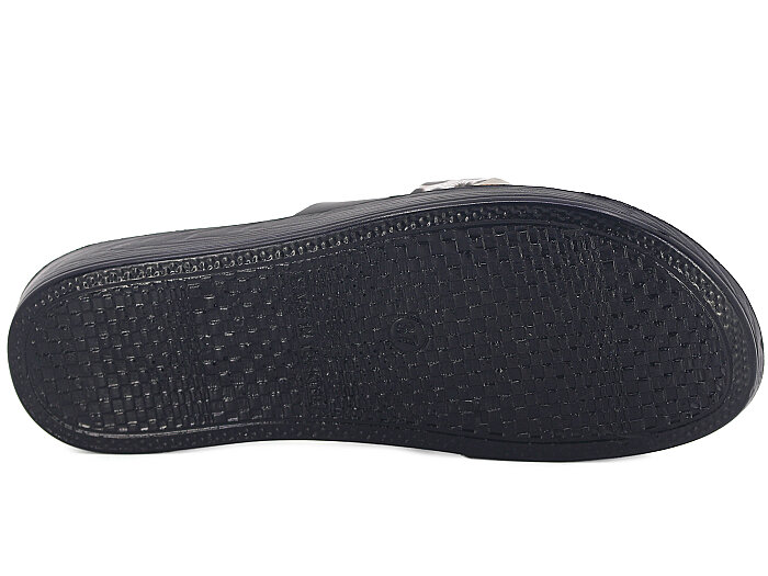 Polex Zenne 1069 Geçmeli Cilt Günlük Terlik Siyah - Siyah Leopar - 3