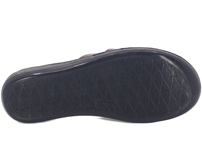Polex Zenne 1105 Tokalı Cilt Günlük Terlik Bordo - 3