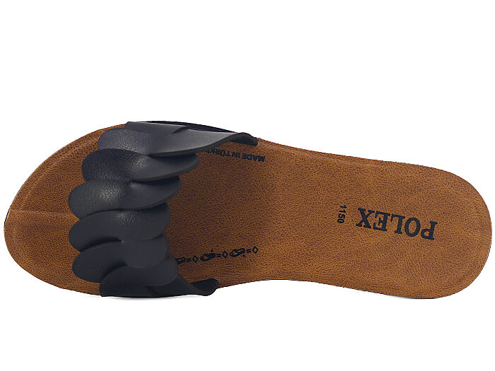 Polex Zenne 1152 Fırfırlı Parçalı Ekstra Cilt Günlük Terlik Siyah - Polex (1)